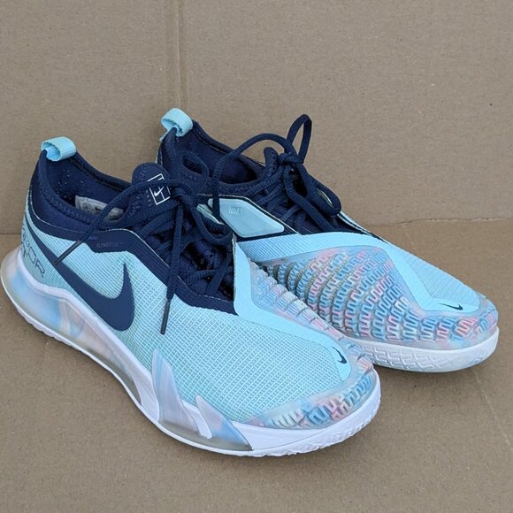 Nike Court React Vapor NXT Glacier Ice Midnight Navy Women's  Size 7.5 - Picture 2 of 15